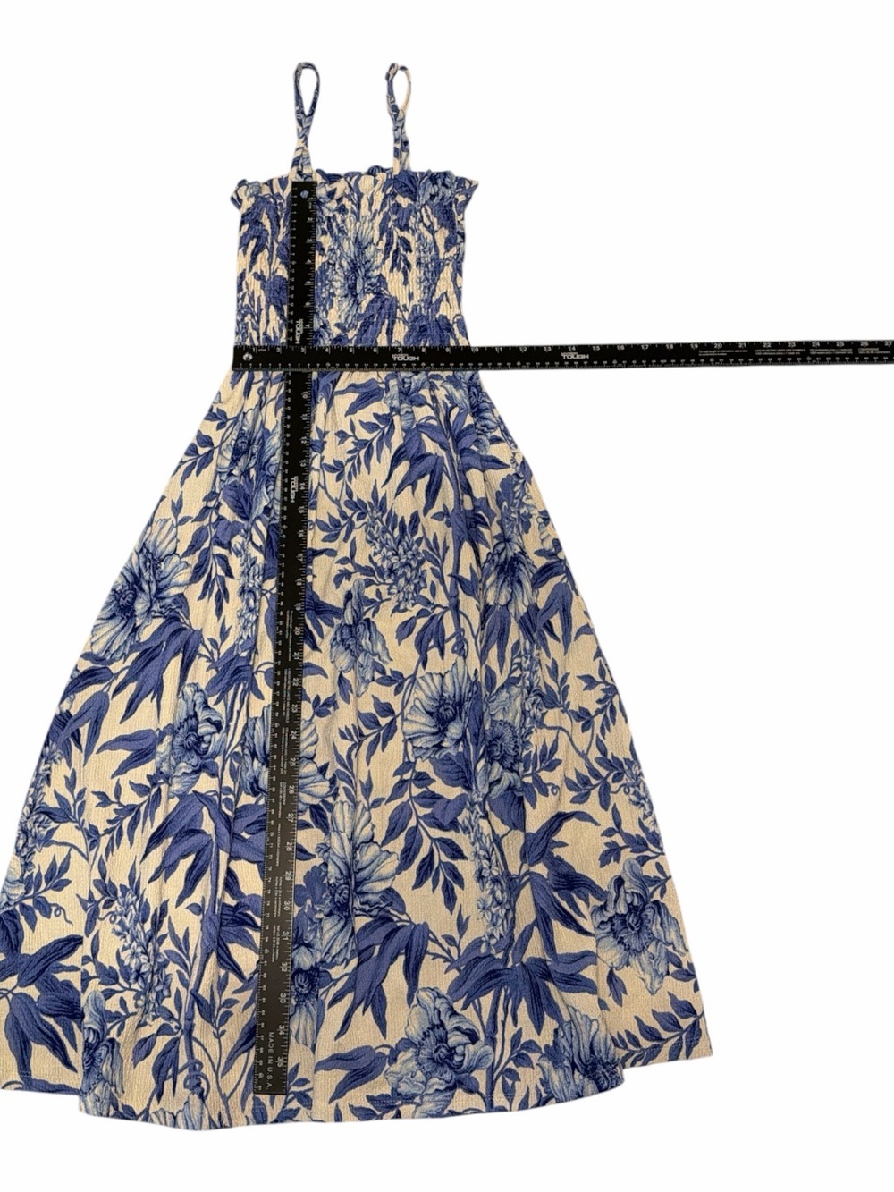 H&M flowy summer maxi sundress spaghetti strap beach resort wedding floral XS - Picture 6 of 6